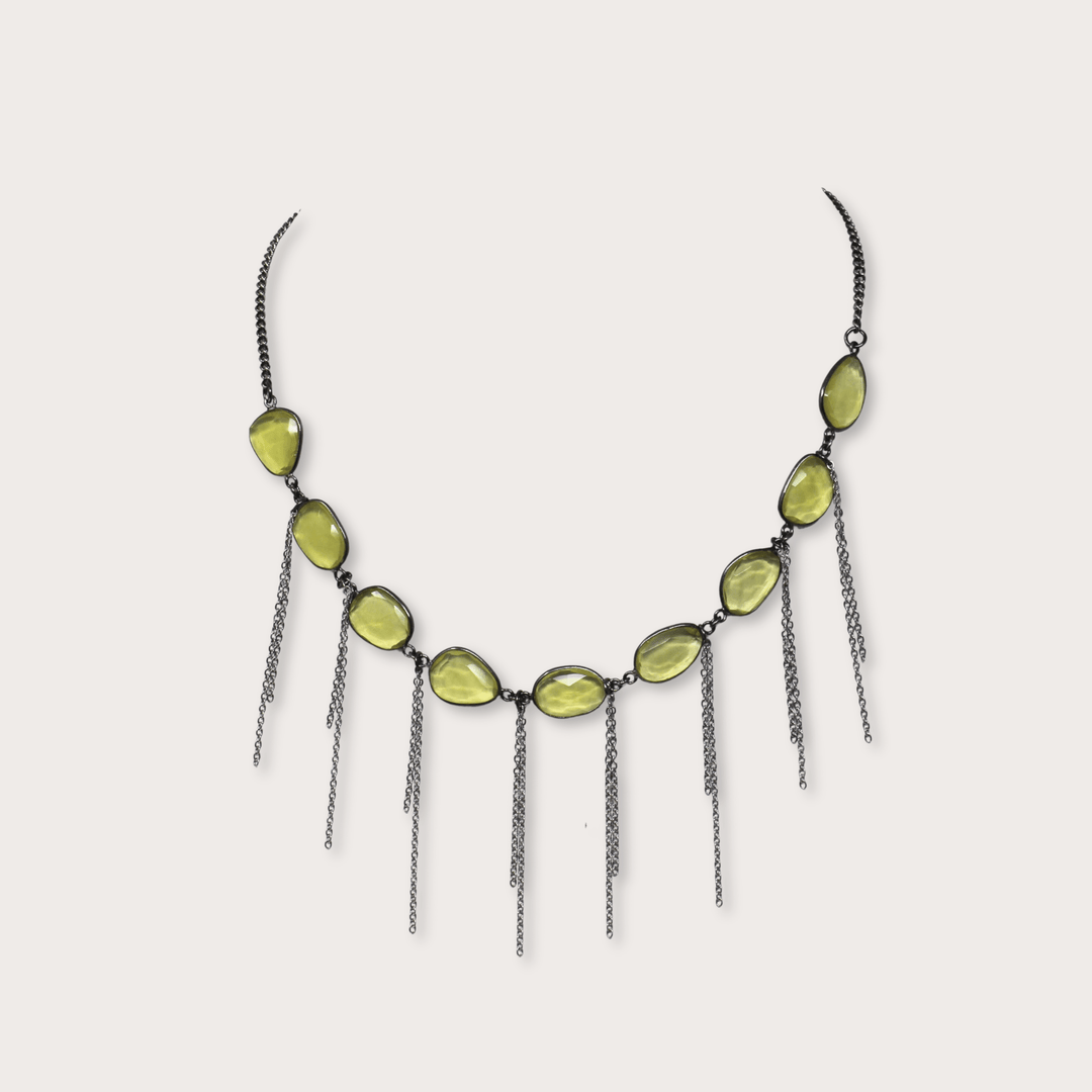 Gina Fringe Necklace - LAURA CANTU JEWELRY