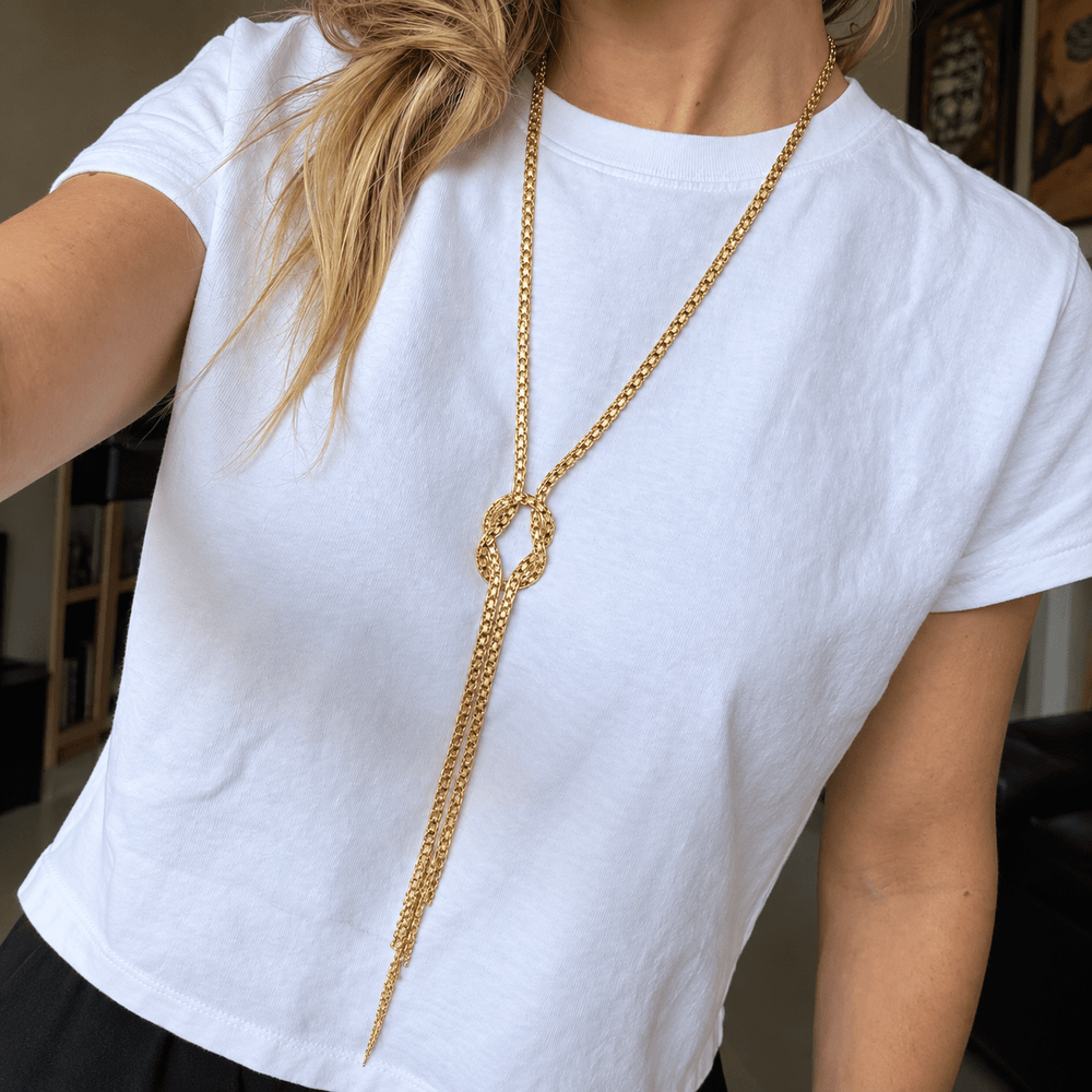 Ginevra Lariat - LAURA CANTU JEWELRY