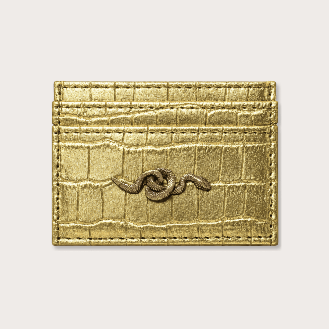 Gold Card Holder - LAURA CANTU JEWELRY