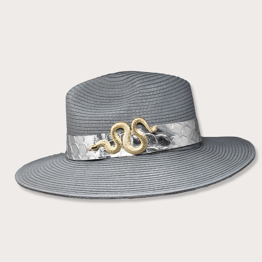 Gold Snake Summer Hat - LAURA CANTU JEWELRY