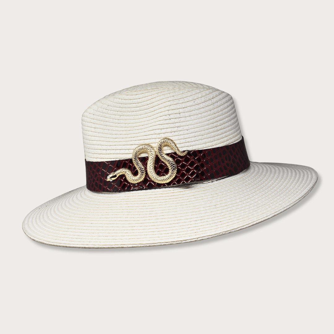 Gold Snake Summer Hat - LAURA CANTU JEWELRY