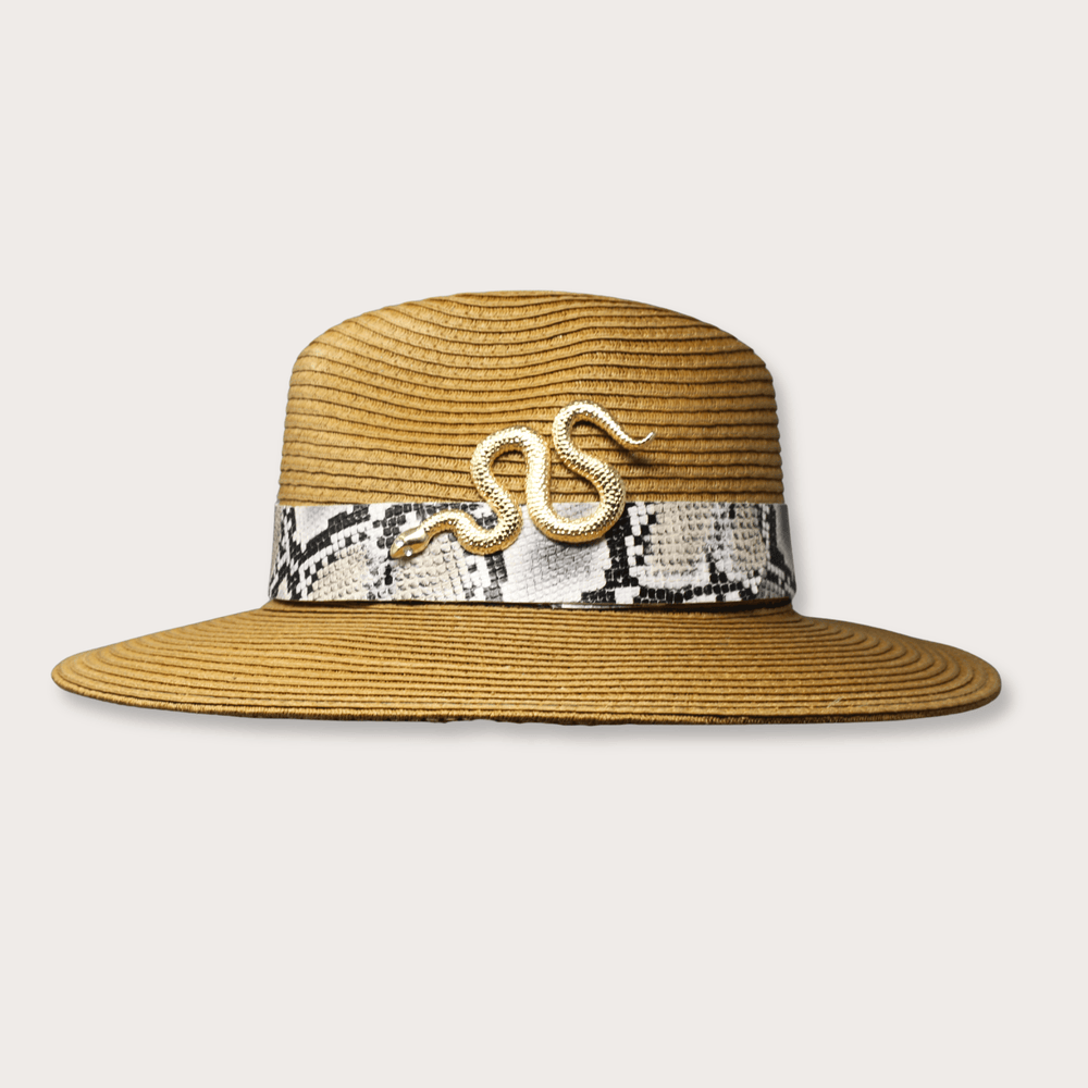 Gold Snake Summer Hat - LAURA CANTU JEWELRY