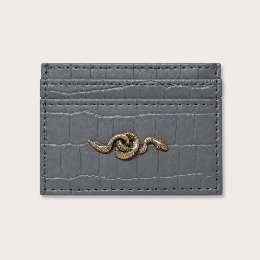 Gray Snake Card Holder - LAURA CANTU JEWELRY