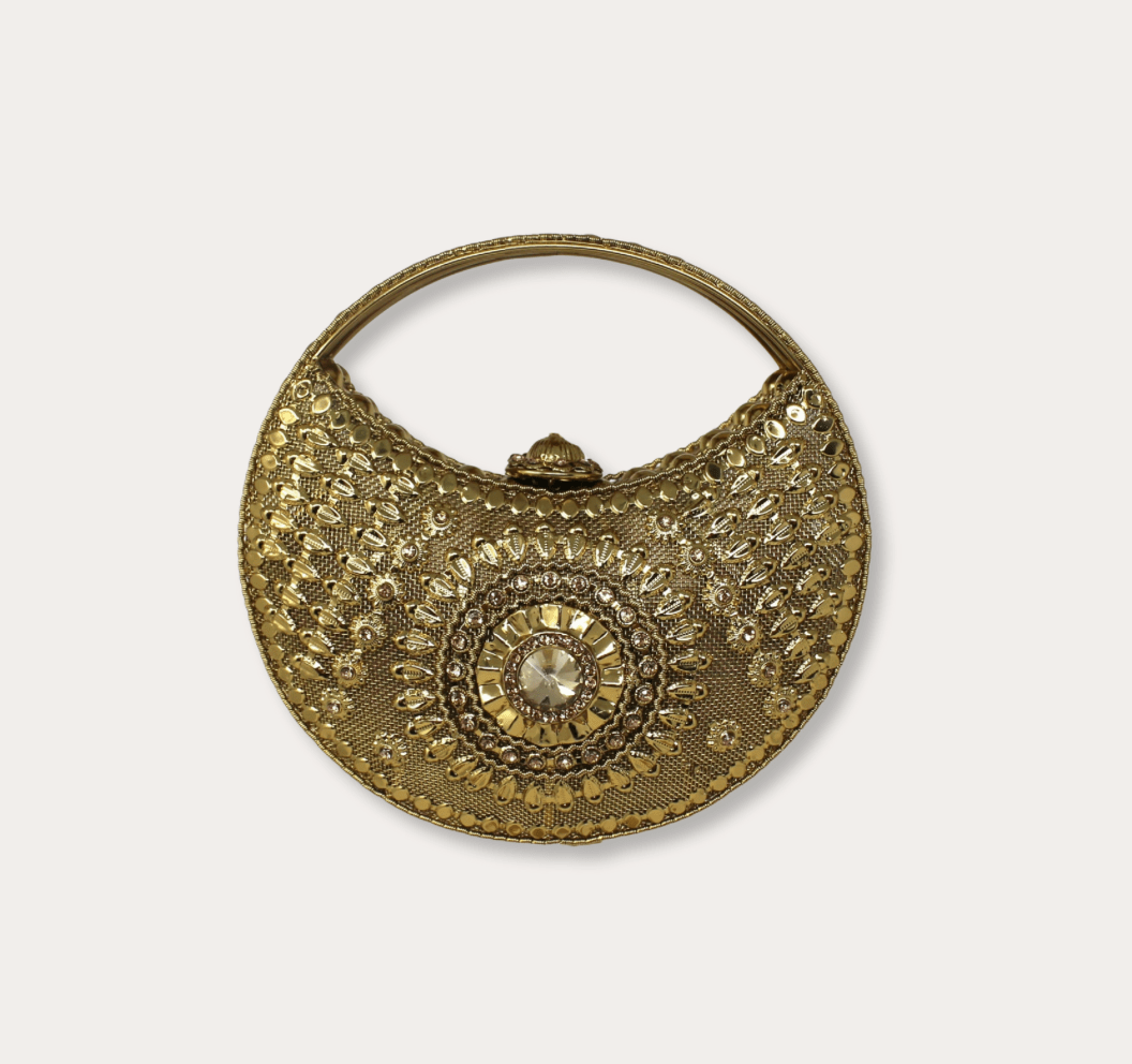 Handmade Brass Handbag Small I - LAURA CANTU JEWELRY