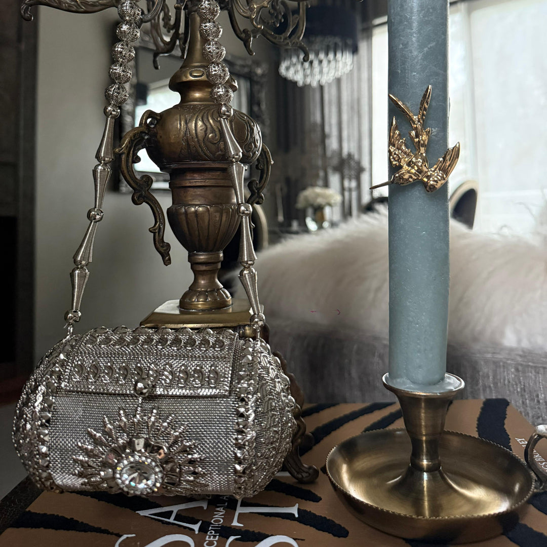 Handmade Brass Handbag Small IV - LAURA CANTU JEWELRY