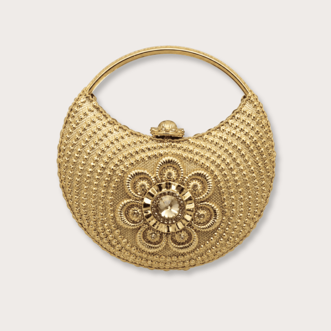 Handmade Brass Handbag Small VII - LAURA CANTU JEWELRY