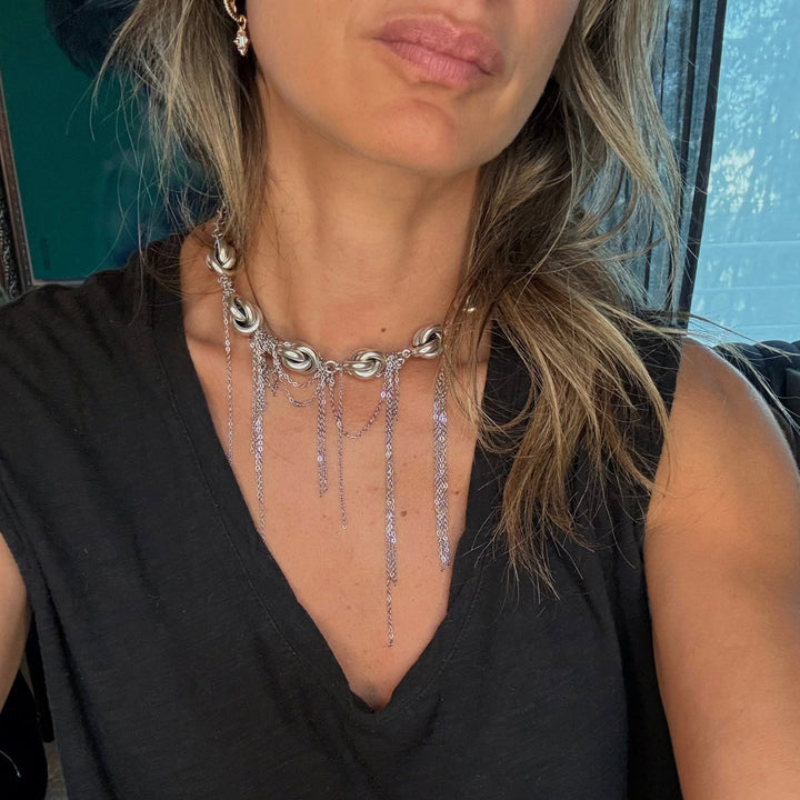 Helena Silver Necklace - LAURA CANTU JEWELRY