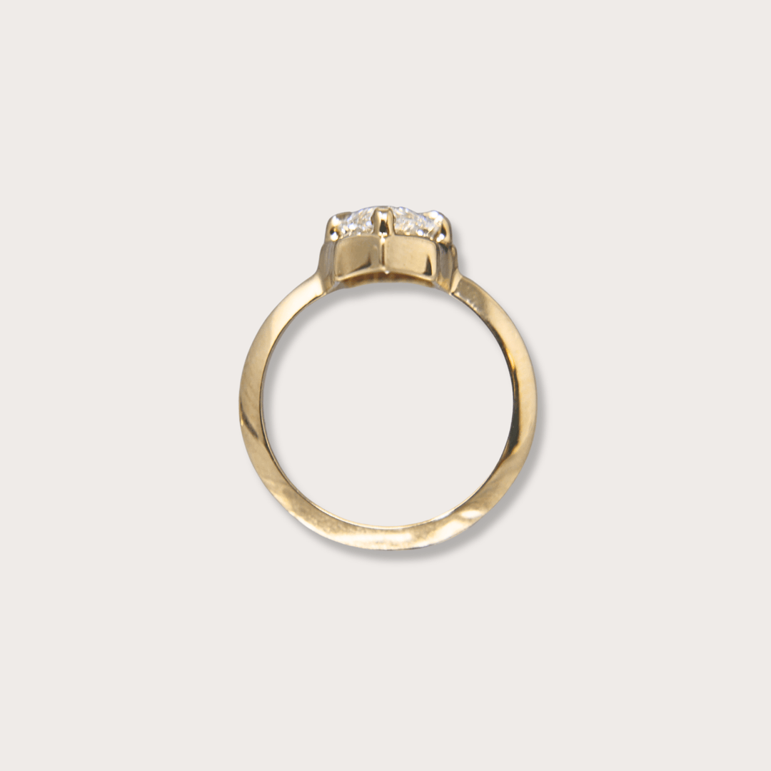Lab diamond 1.59ct marquee pinky ring - LAURA CANTU JEWELRY