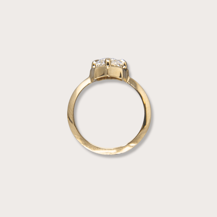 Lab diamond 1.59ct marquee pinky ring - LAURA CANTU JEWELRY