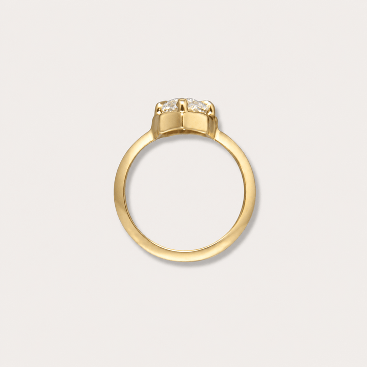 Lab diamond 1.59ct marquee pinky ring - LAURA CANTU JEWELRY