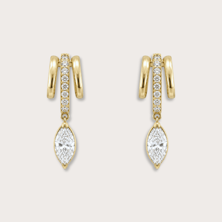 Lab Diamond climber gold - LAURA CANTU JEWELRY