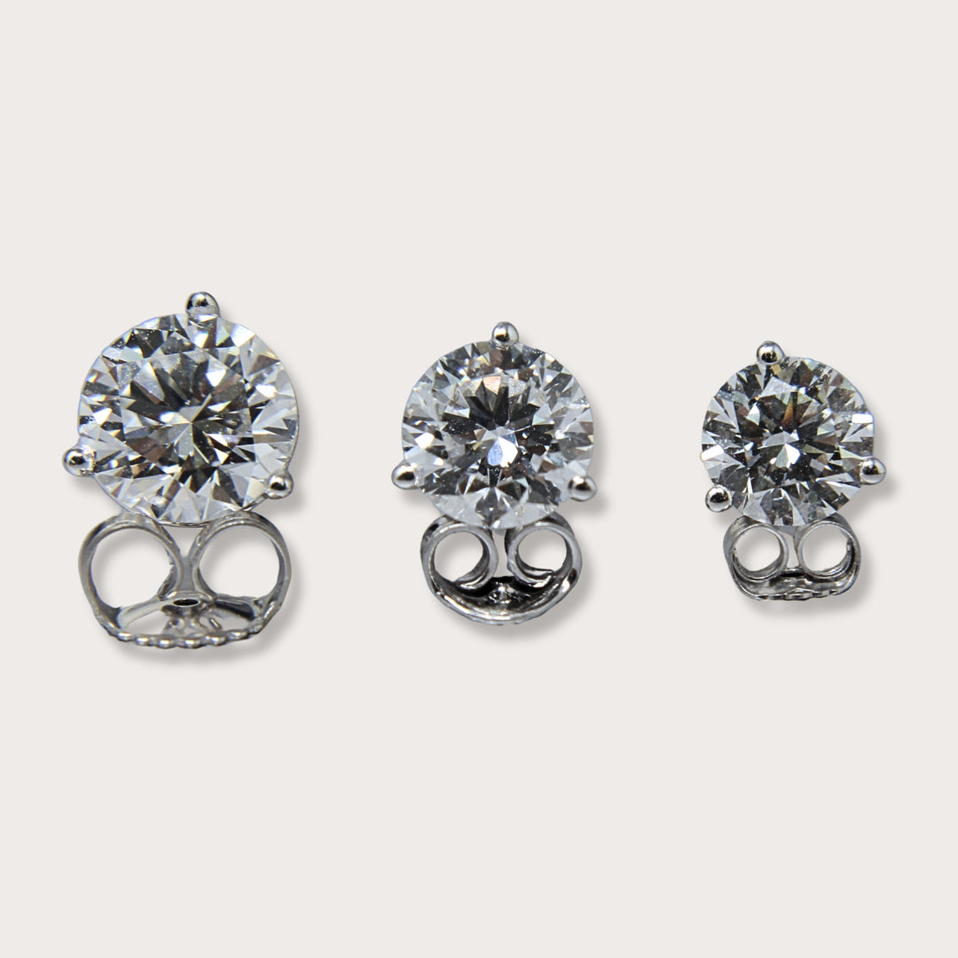Lab Diamonds Martini Studs 2.12ct - LAURA CANTU JEWELRY