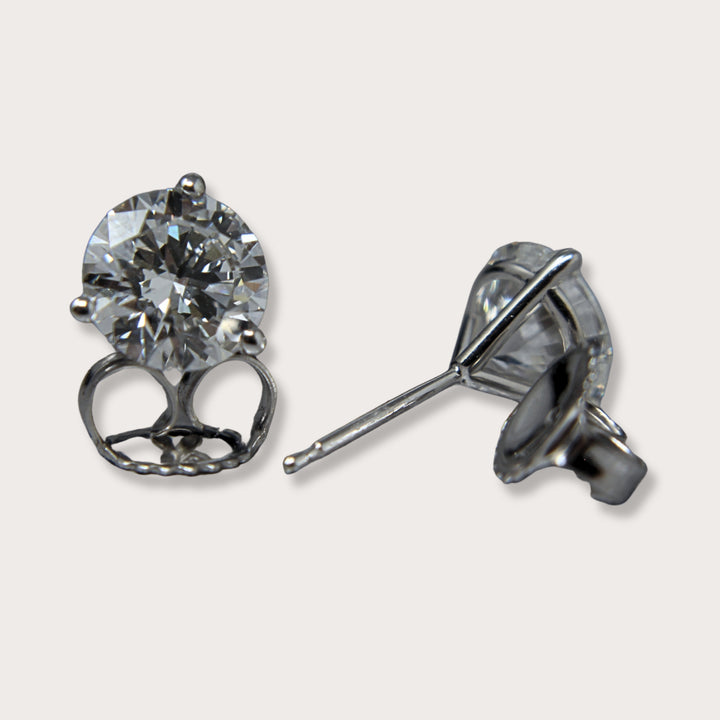 Lab Diamonds Martini Studs 2.12ct - LAURA CANTU JEWELRY