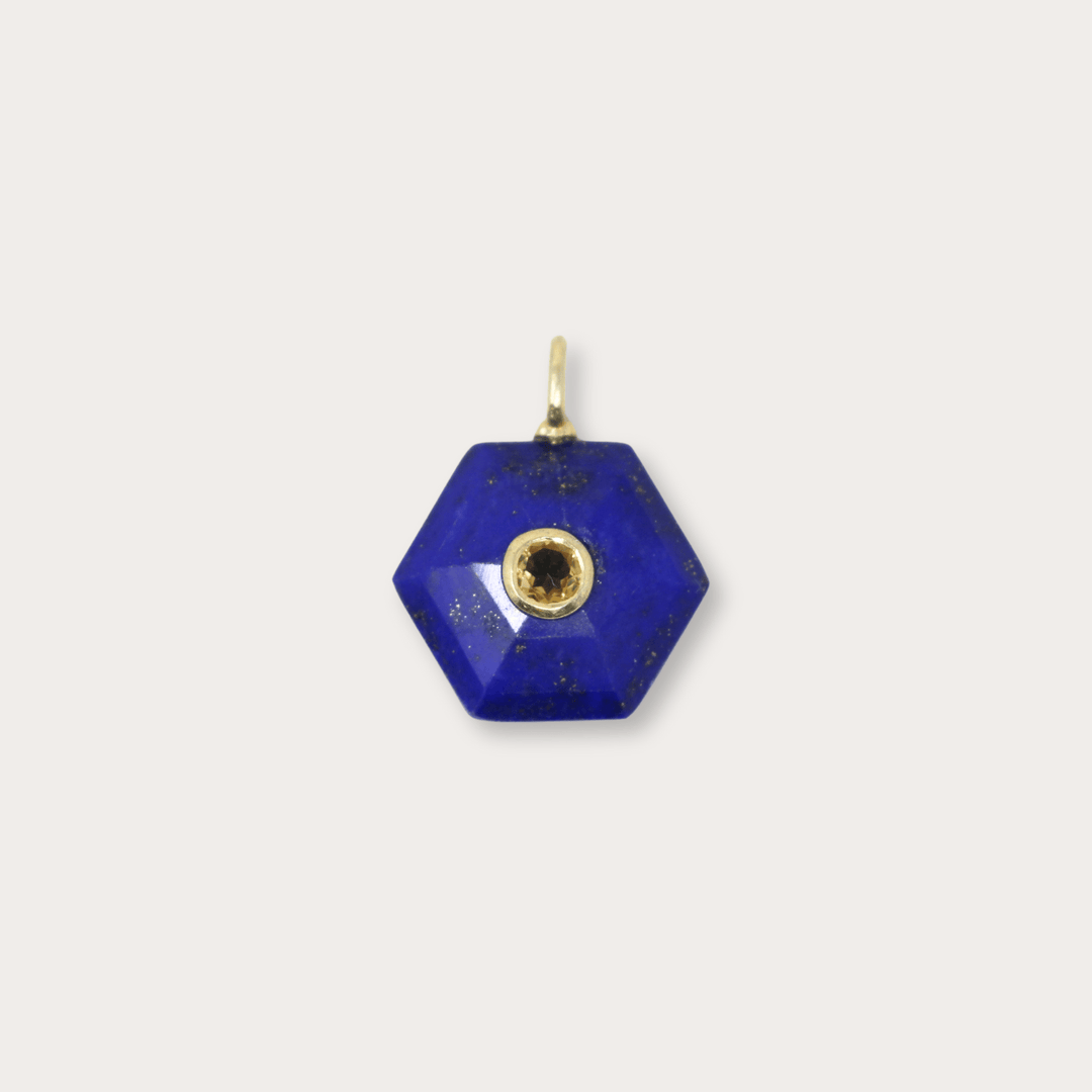 Lapis Lazuli Hexagonal Small - LAURA CANTU JEWELRY