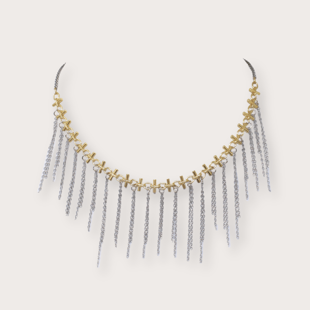 Lola Fringe Necklace - LAURA CANTU JEWELRY