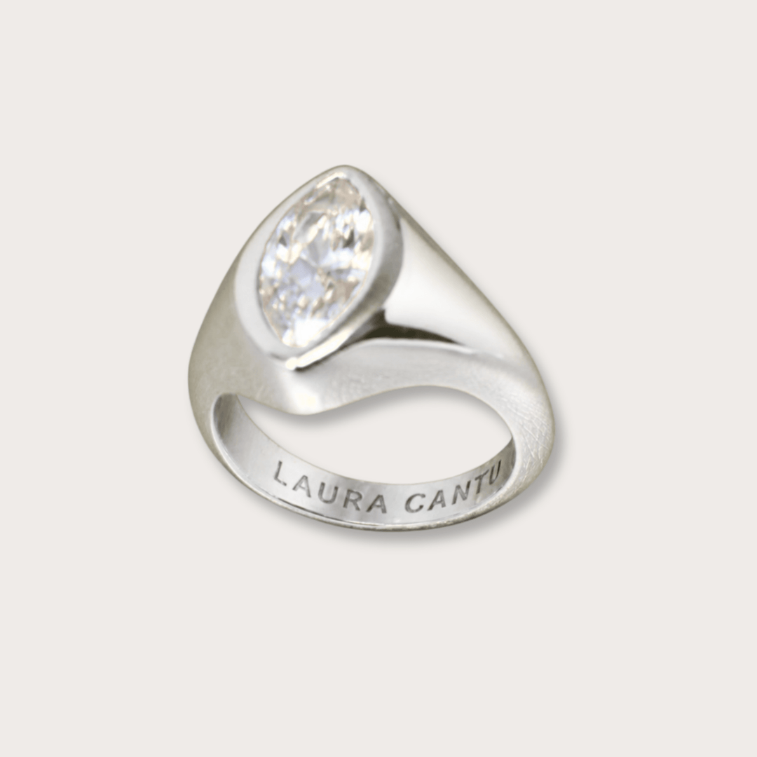 Loreta Pinky Ring Silver - LAURA CANTU JEWELRY