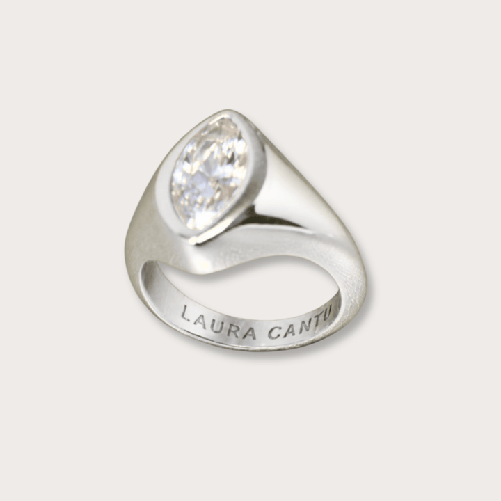 Loreta Pinky Ring Silver - LAURA CANTU JEWELRY