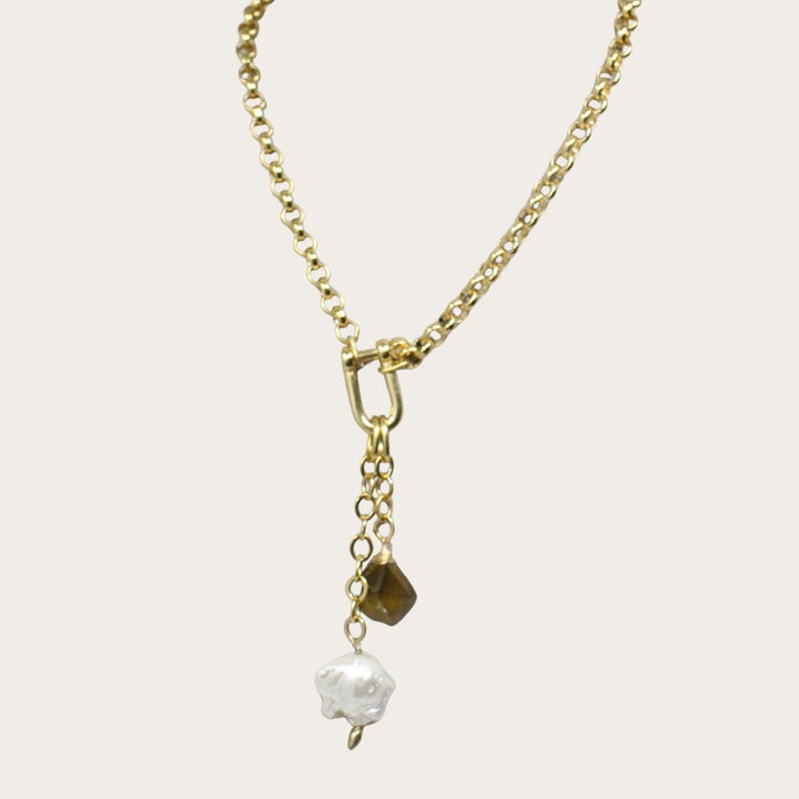 Lumna Lock Necklace II - LAURA CANTU JEWELRY