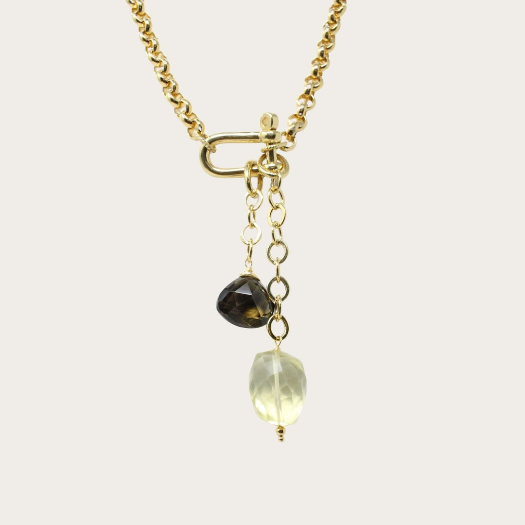 Lumna Lock Necklace VI - LAURA CANTU JEWELRY