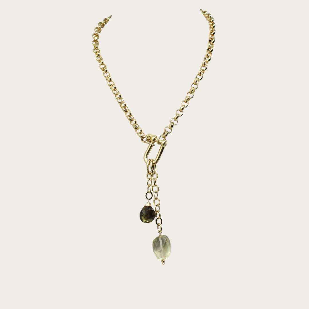 Lumna Lock Necklace VI - LAURA CANTU JEWELRY