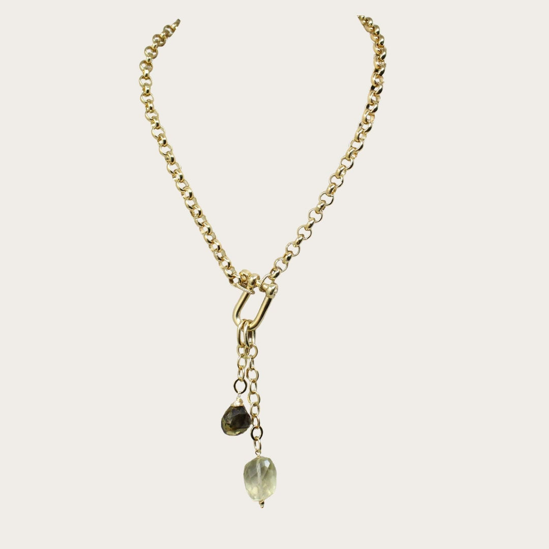 Lumna Lock Necklace VI - LAURA CANTU JEWELRY