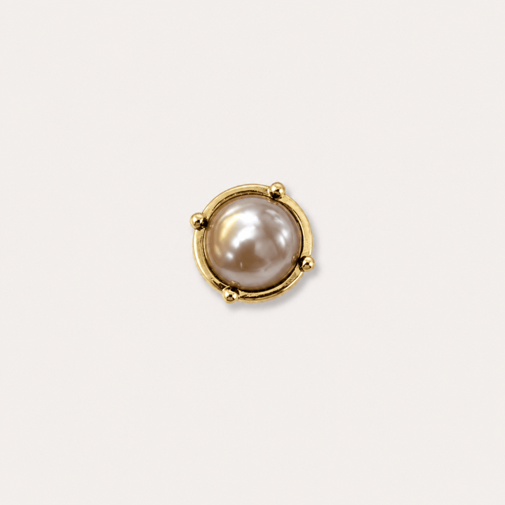 Luna Stud Gold - LAURA CANTU JEWELRY