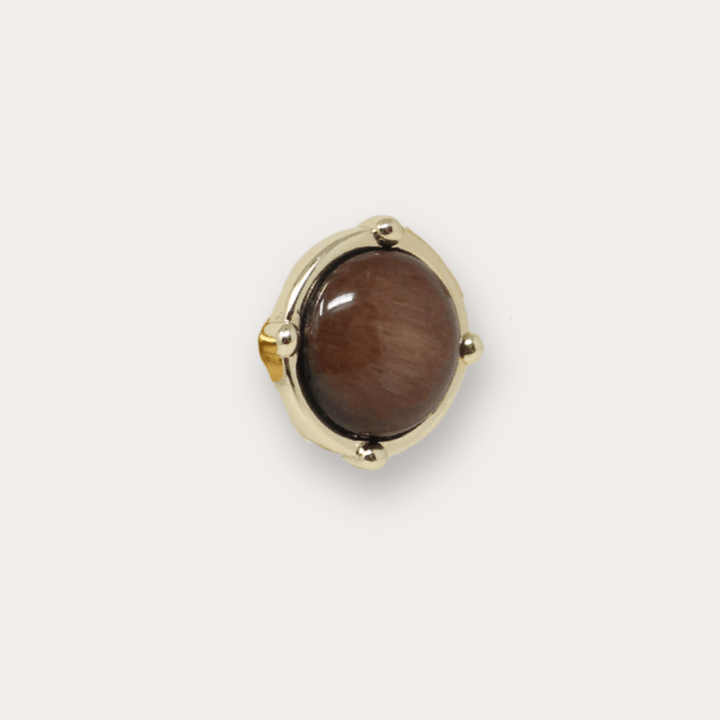 Luna Stud Gold - LAURA CANTU JEWELRY