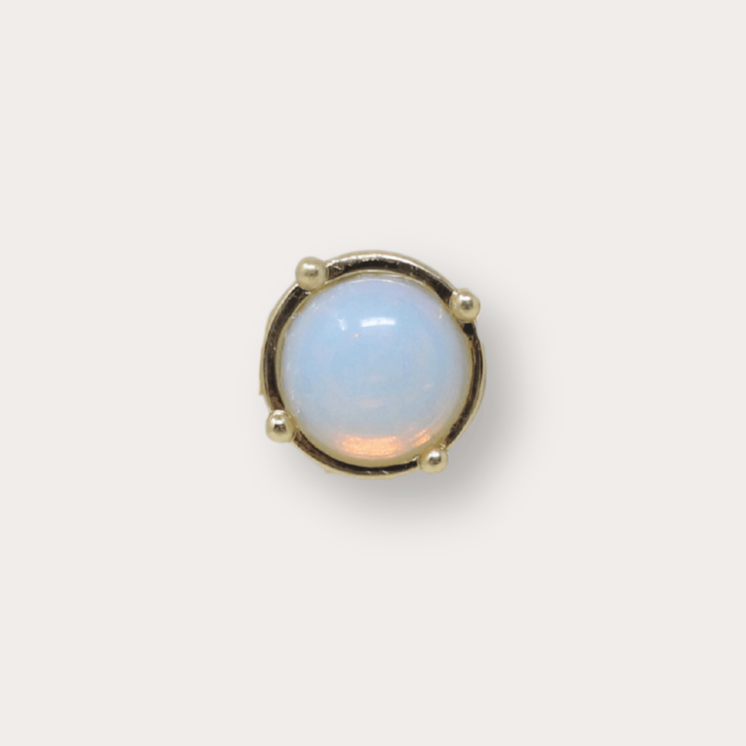 Luna Stud Gold - LAURA CANTU JEWELRY