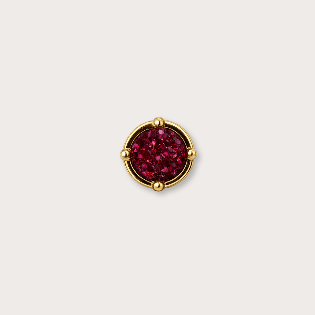Luna Stud Gold Small - LAURA CANTU JEWELRY