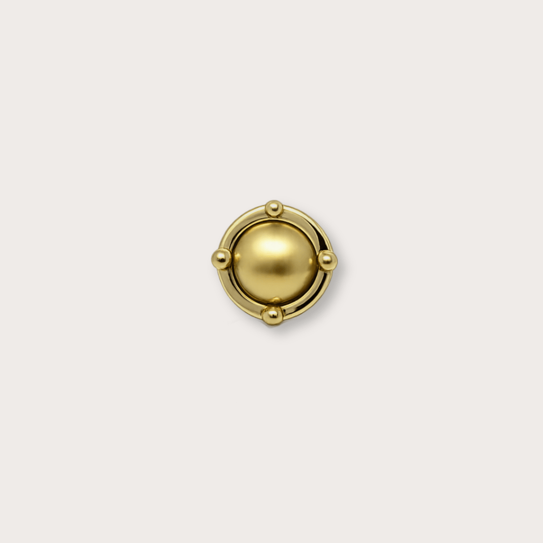 Luna Stud Gold Small - LAURA CANTU JEWELRY