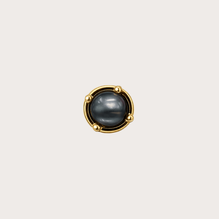 Luna Stud Gold Small - LAURA CANTU JEWELRY