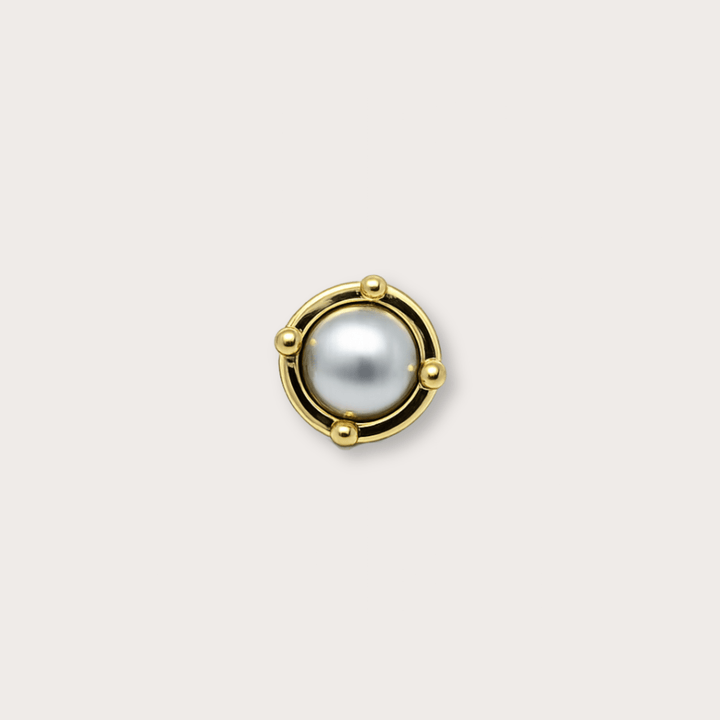 Luna Stud Gold Small - LAURA CANTU JEWELRY