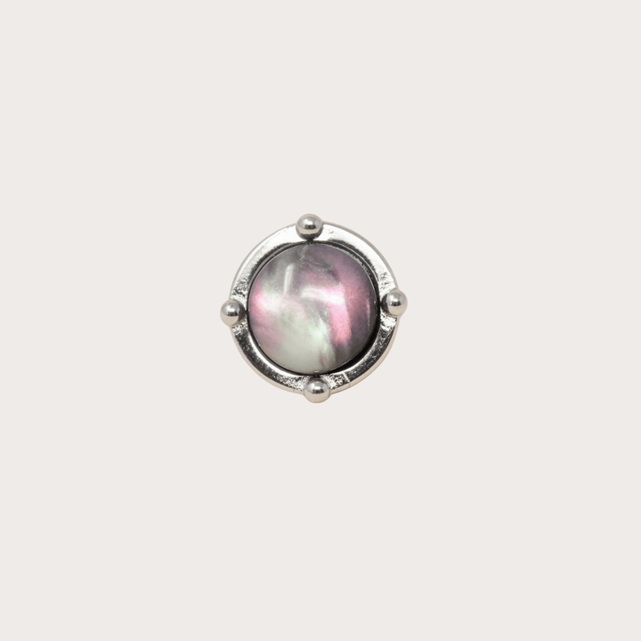 Luna Stud Silver Small - LAURA CANTU JEWELRY