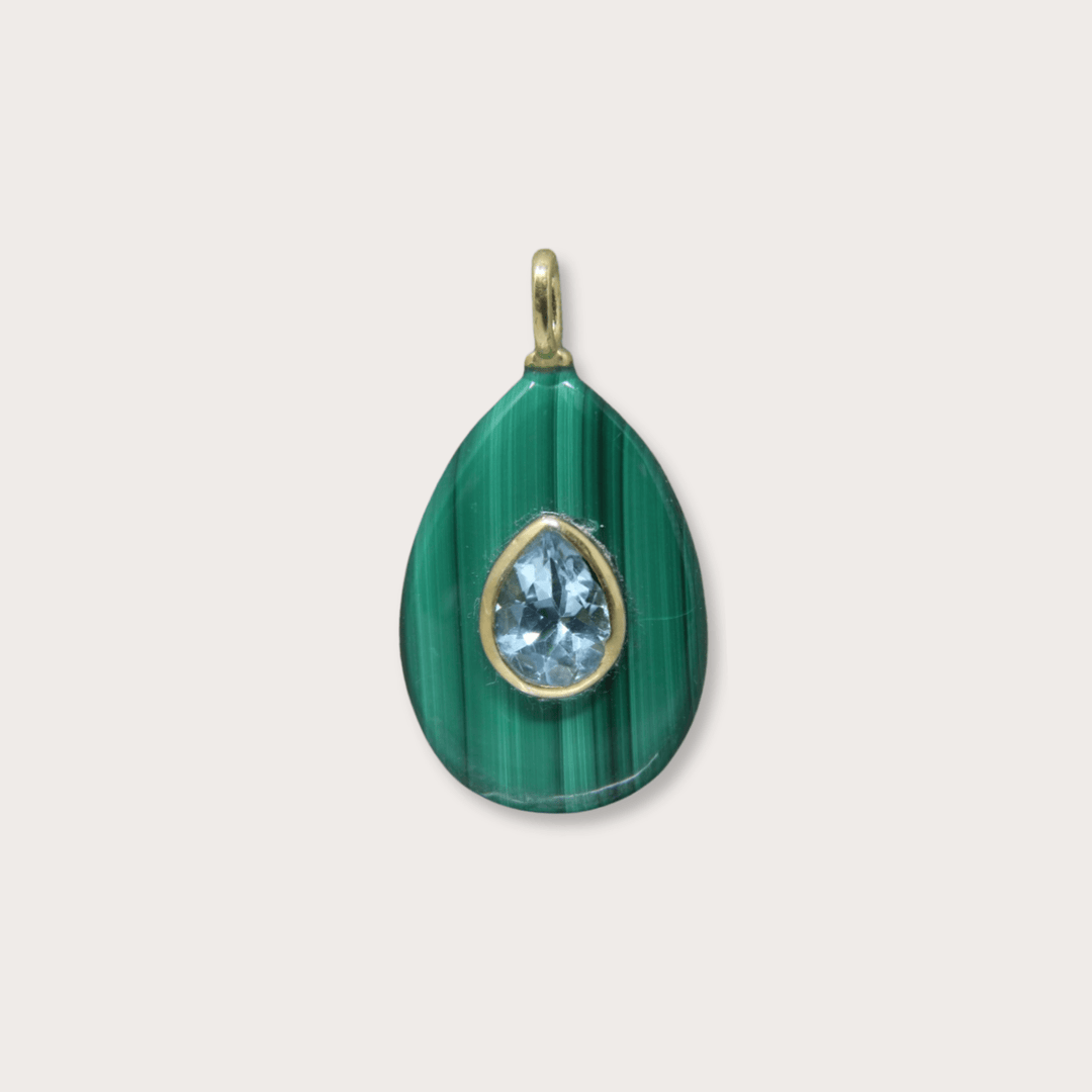 Malachite Large - LAURA CANTU JEWELRY