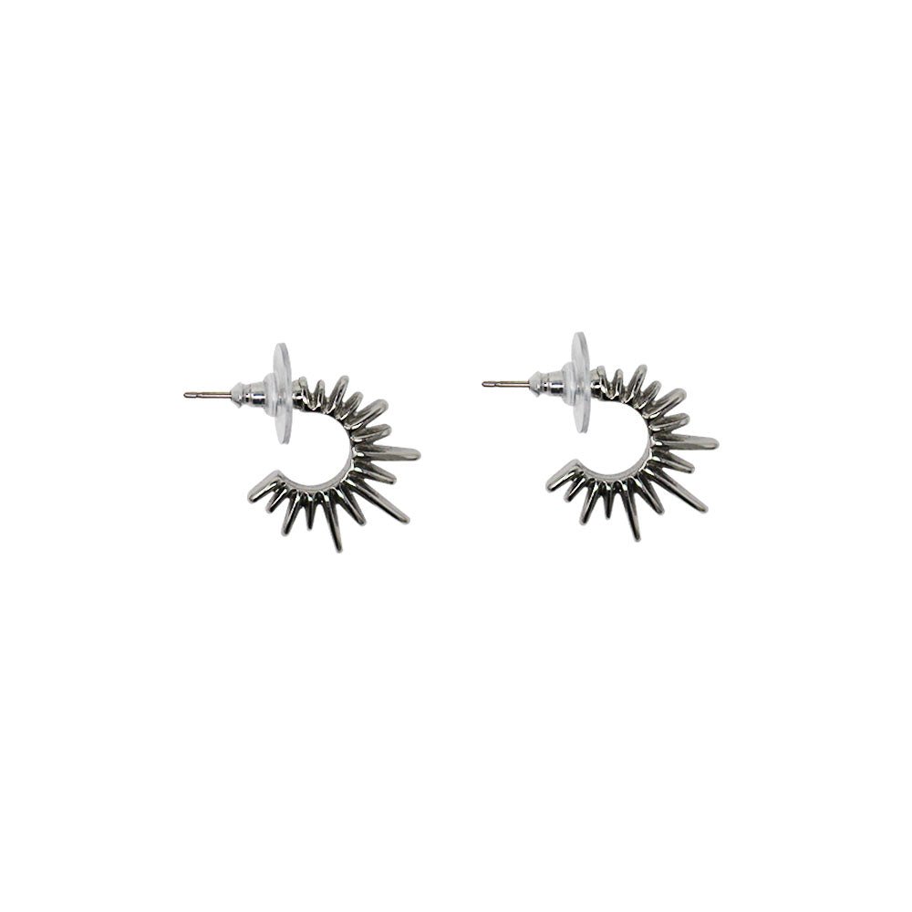 Maria Spiked Earrings Small - LAURA CANTU JEWELRY