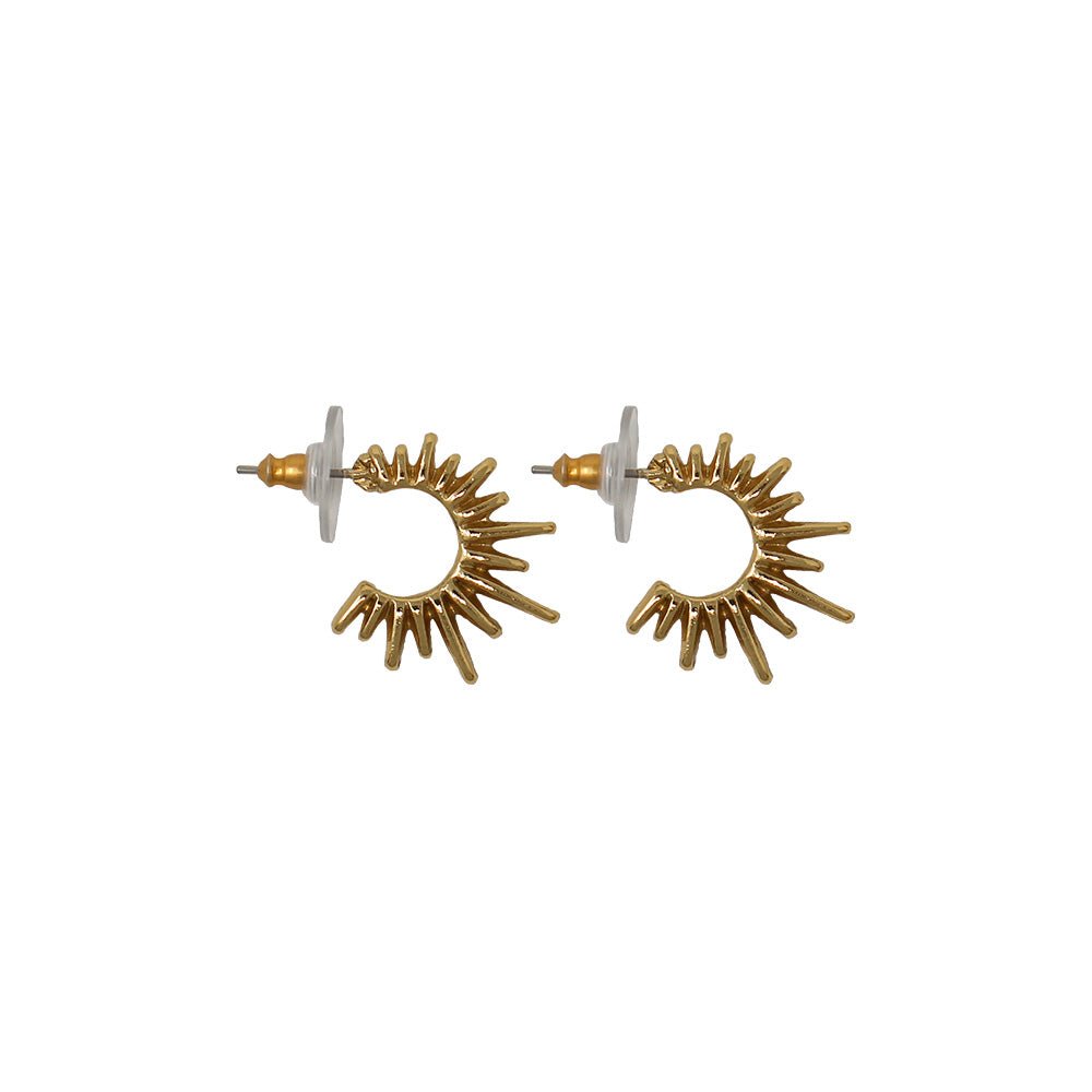 Maria Spiked Earrings Small - LAURA CANTU JEWELRY