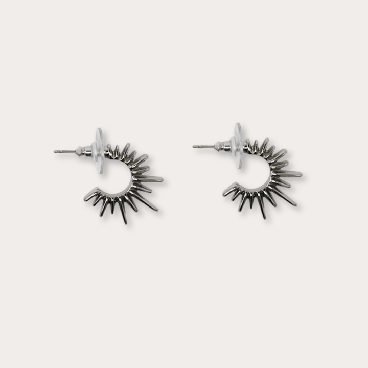 Maria Spiked Earrings Small - LAURA CANTU JEWELRY