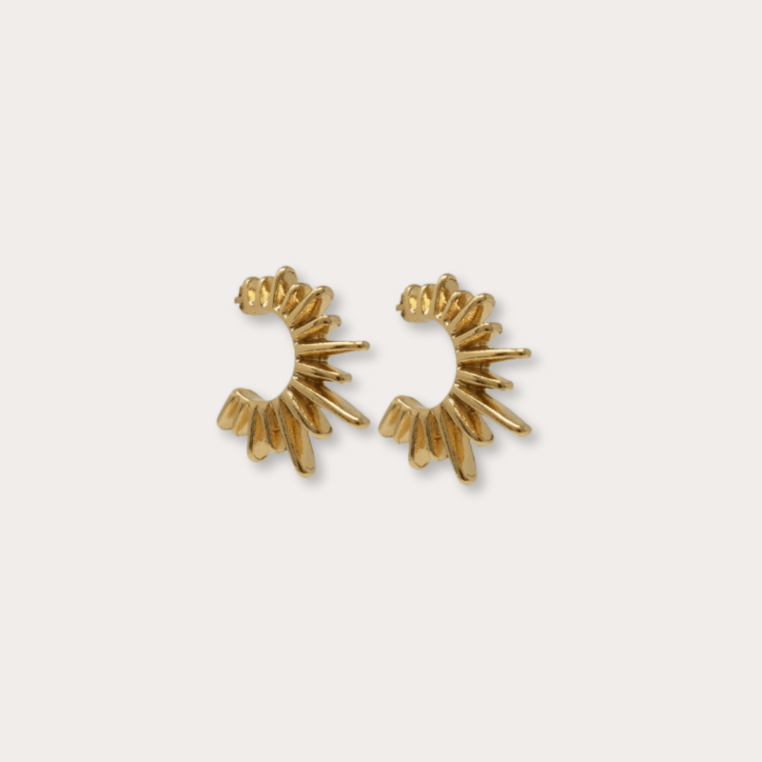 Maria Spiked Earrings Small - LAURA CANTU JEWELRY