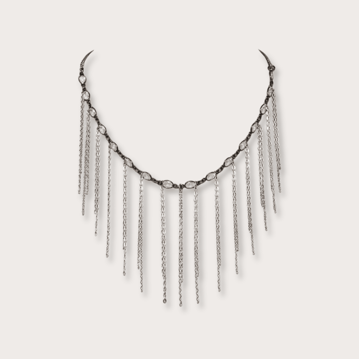 Otila Fringe Necklace - LAURA CANTU JEWELRY