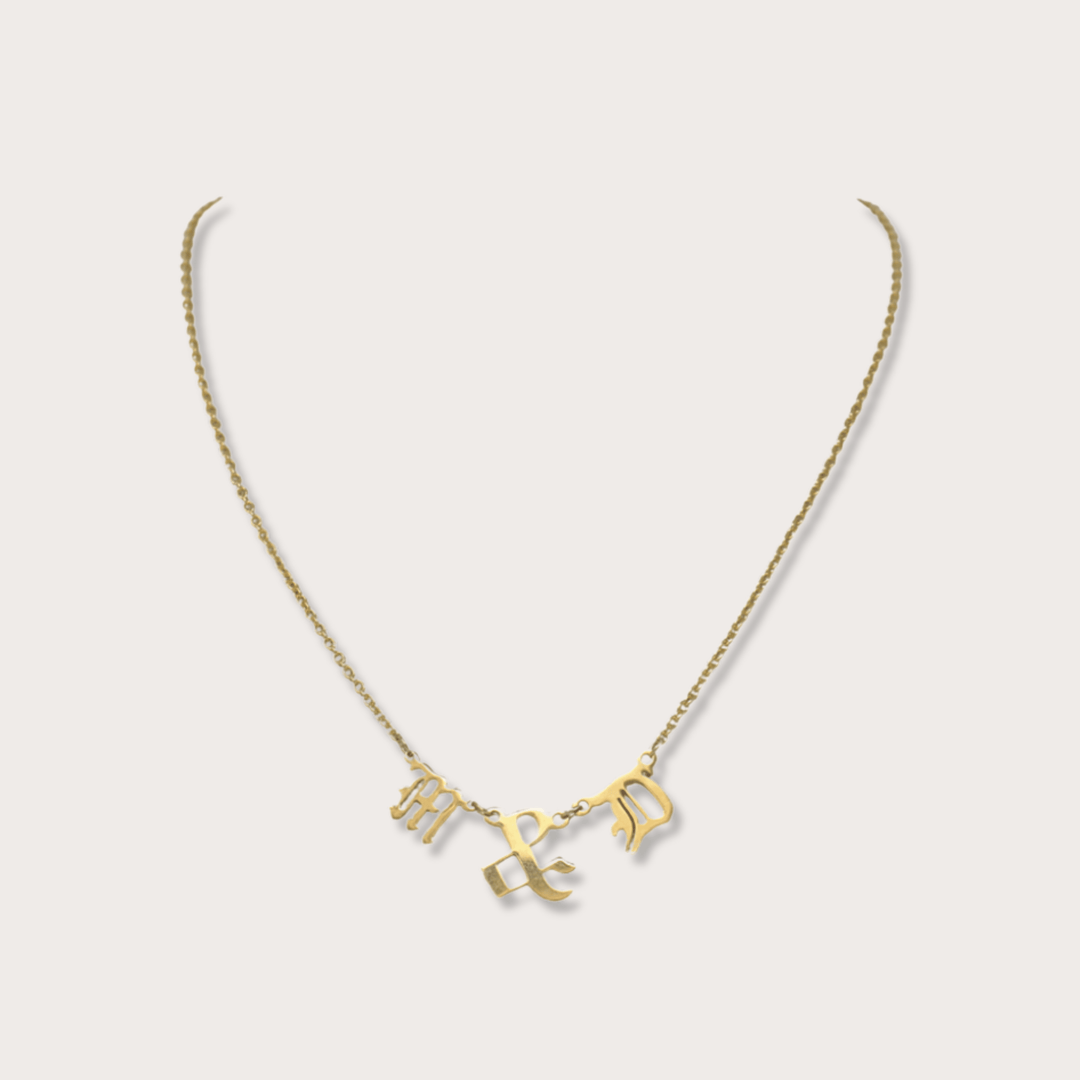 Personalized Gothic Necklace - LAURA CANTU JEWELRY