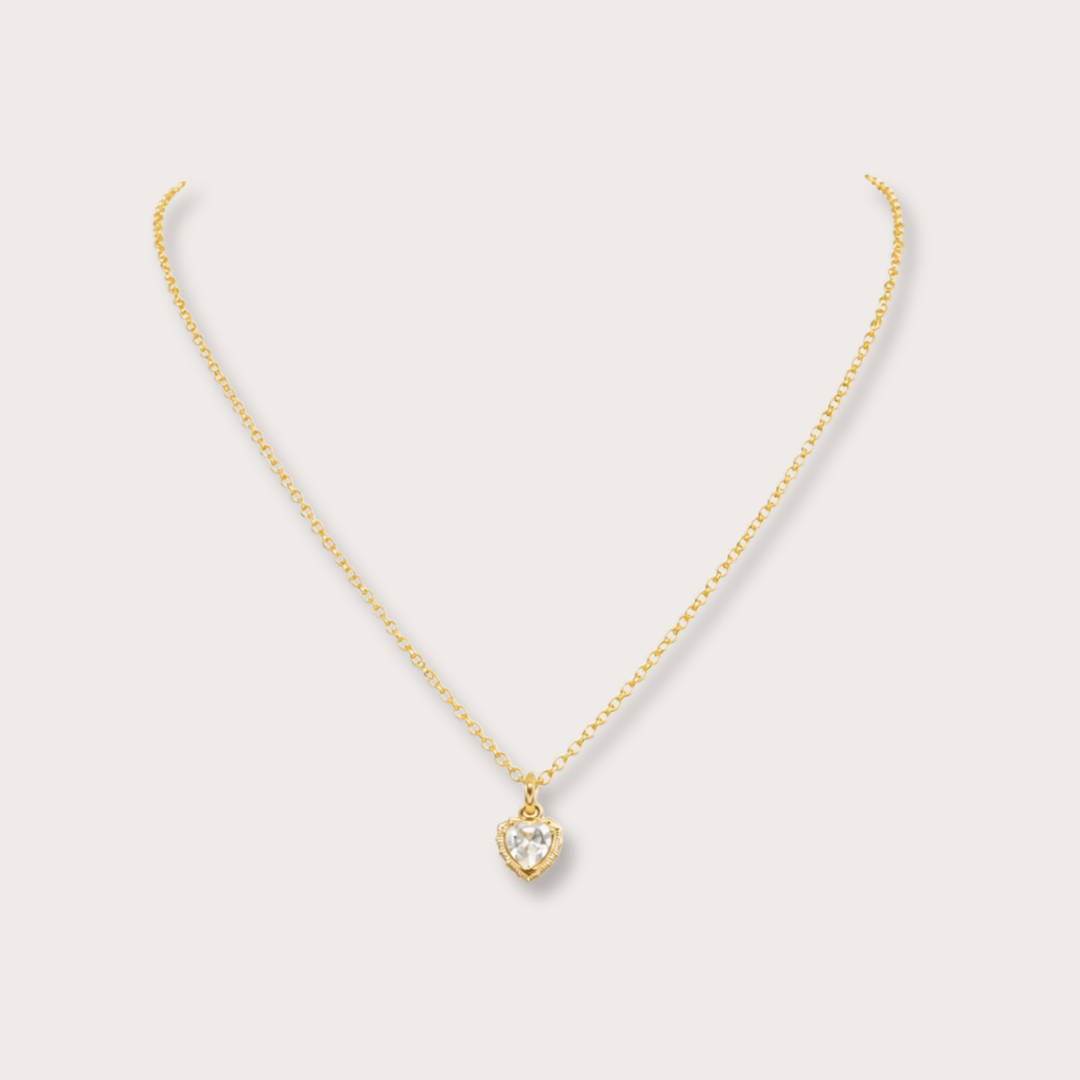 Pia Love Mini Heart Necklace - LAURA CANTU JEWELRY