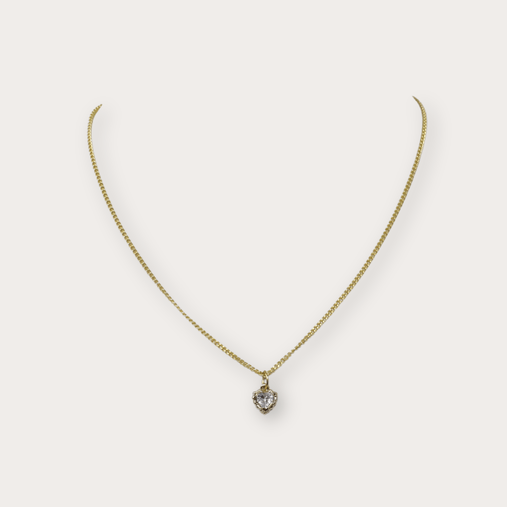 Pia Love Mini Heart Necklace - LAURA CANTU JEWELRY