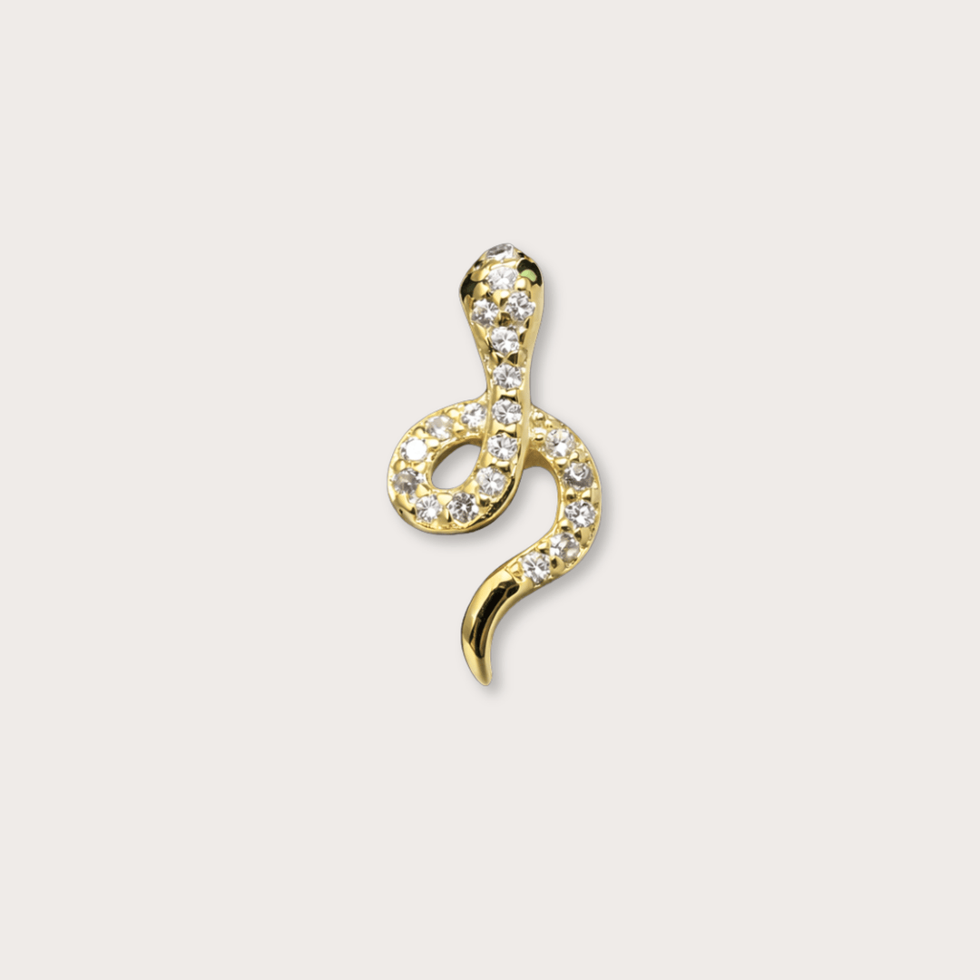 Piercing Crystal Snake - LAURA CANTU JEWELRY