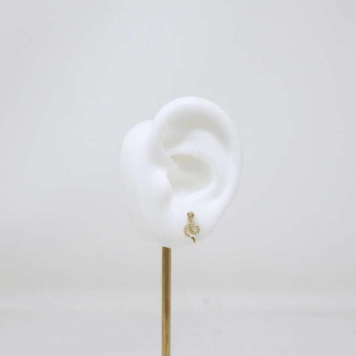 Piercing Crystal Snake - LAURA CANTU JEWELRY