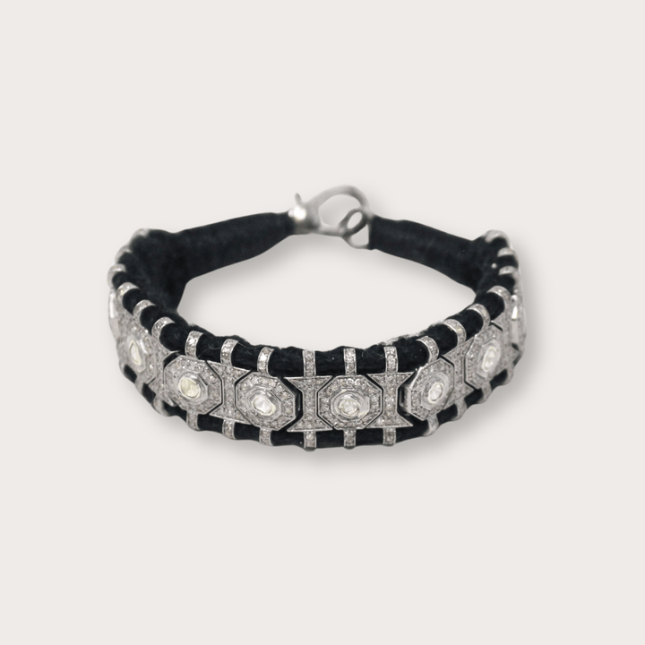 Pulsera Macramé Diamante - LAURA CANTU JEWELRY