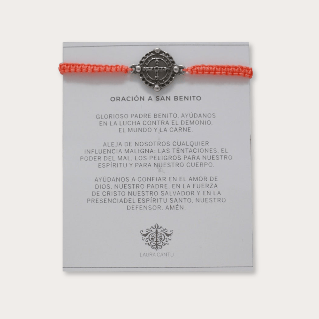 Pulsera San Benito Plata Tejida De Colores - LAURA CANTU JEWELRY