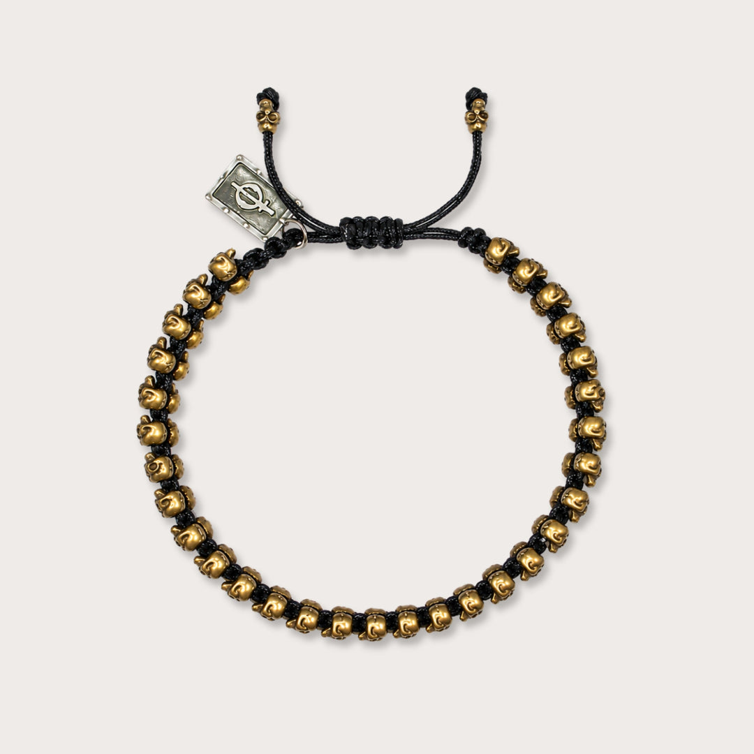 Pulsera tejida calaca Sos - LAURA CANTU JEWELRY