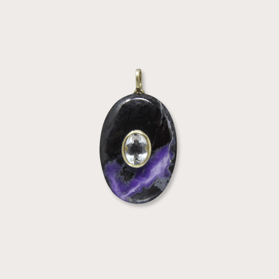 Purple Chalcedony Large - LAURA CANTU JEWELRY
