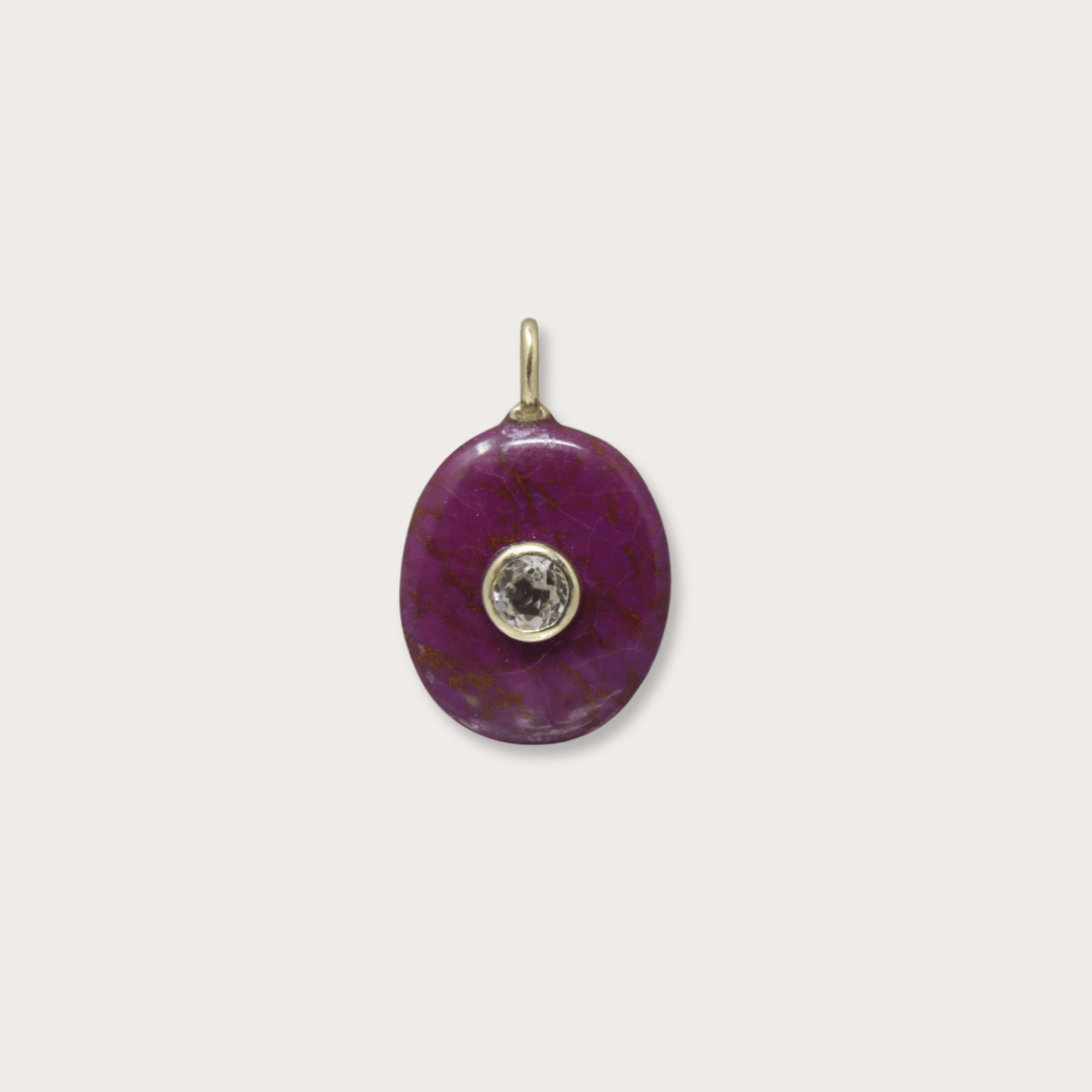 Purple Chalcedony Oval Small - LAURA CANTU JEWELRY