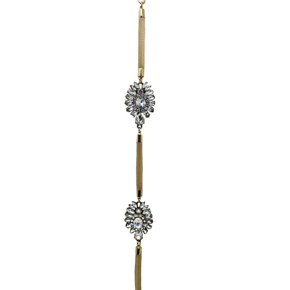 Rhinestone Lariat - LAURA CANTU JEWELRY